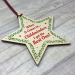 Special Gift For Childminder Thank You Gift Wooden Star Gift 