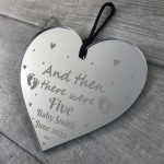 Pregnancy Announcement Gift Personalised Heart Third Baby