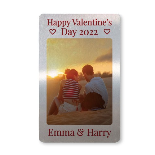 Happy Valentines Day Gift Personalised Photo Card Gift