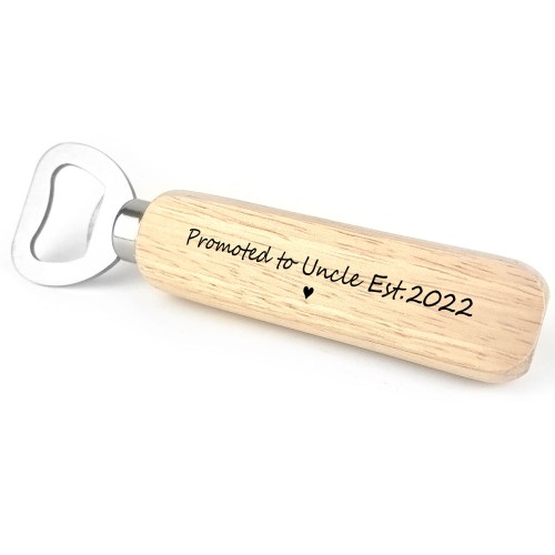 Promoted To Uncle Gift Bottle Opener Pregnancy Announcement