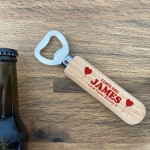 Personalised Gift For Husband Boyfriend Bottle Opener Valentines