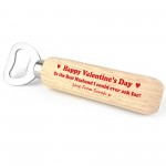 Personalised Valentines Day Gift For Husband Bottle Opener Gift