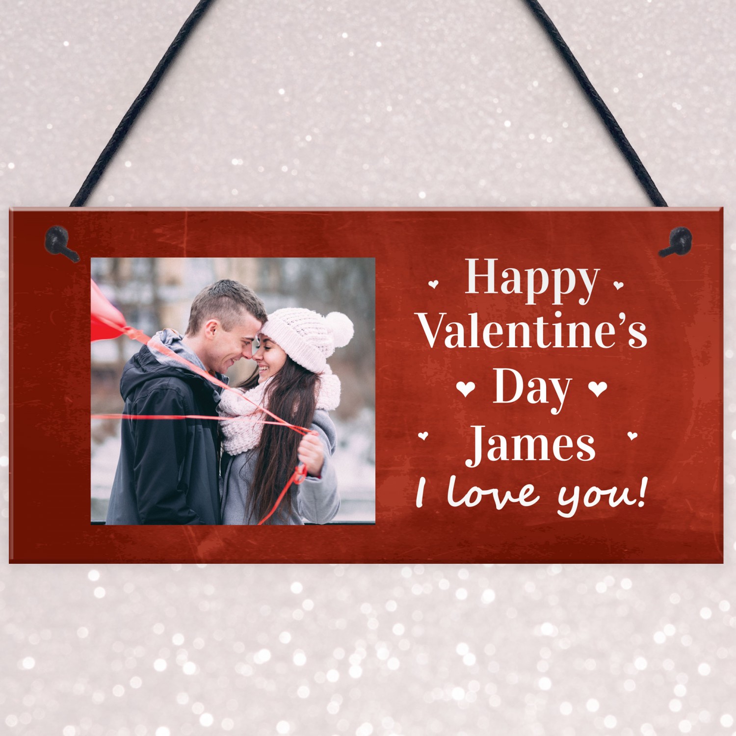 Personalised Valentines Day Gift For Husband Wife Him Her Plaque