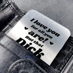 Funny Rude Valentines Day Gifts For Him Metal Card Anniversary