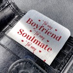 Boyfriend Gift For Valentines Anniversary Birthday Metal Card