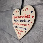 Valentines Day Gifts for Her Him Wood Heart Love Gift Husband