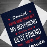 Personalised Valentines Anniversary Card For Boyfriend Soulmate