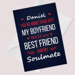 Personalised Valentines Anniversary Card For Boyfriend Soulmate