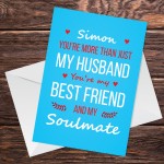 Husband Card For Valentines Day Anniversary Soulmate Best Friend