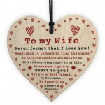 Wife Gift For Anniversary Valentines Day Heart Soulmate Gifts