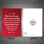 Sweet Valentines Day Card Quote Card For Him Her Boyfriend Wife