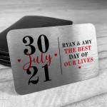 Personalised Wedding Anniversary Gift For Husband Wife Card