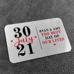 Personalised Wedding Anniversary Gift For Husband Wife Card