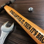 Personalised Funny Gift For Men Engraved Hammer Birthday