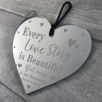 Personalised Gift For Couple Engraved Heart Valentines 