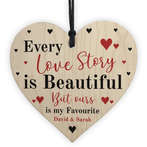 Valentines Anniversary Gift For Him Her Personalised Love Story