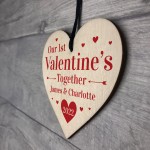 PERSONALISED Our 1st First Valentines Day Heart Gift For Partner