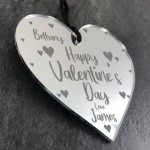 Valentines Day Gift For Him Her Engraved Heart Boyfriend Gift