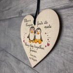 Valentines Gifts For Him Her Heart Penguin Gift Anniversary Gift