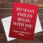 Valentines Day Card For Him Her SO MANY SMILES Soulmate Card