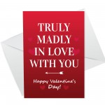 Special Valentines Day Card For Husband Wife Boyfriend Love Card