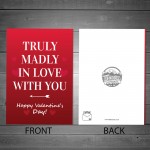 Special Valentines Day Card For Husband Wife Boyfriend Love Card