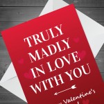 Special Valentines Day Card For Husband Wife Boyfriend Love Card