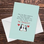 Penguin Card For Boyfriend Girlfriend Valentines Anniversary