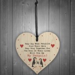 Penguin Couple Gift Valentines Day Gift For Him Her Girlfriend