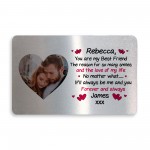 Personalised Photo Metal Wallet Card Love Quote Valentines Day