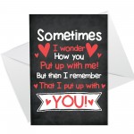 Valentines Funny Card For Boyfriend Girlfriend Novelty Rude Card