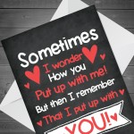 Valentines Funny Card For Boyfriend Girlfriend Novelty Rude Card