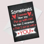 Valentines Funny Card For Boyfriend Girlfriend Novelty Rude Card