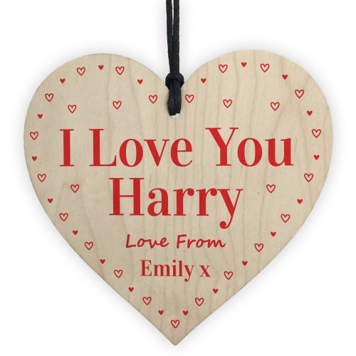 Valentines Gifts For Him Her Personalised I LOVE YOU Gift