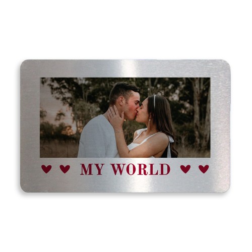 Personalised My World Gift For Boyfriend Girlfriend Husband Wife