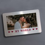 Personalised My World Gift For Boyfriend Girlfriend Husband Wife