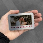 Personalised My World Gift For Boyfriend Girlfriend Husband Wife