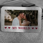 Personalised My World Gift For Boyfriend Girlfriend Husband Wife