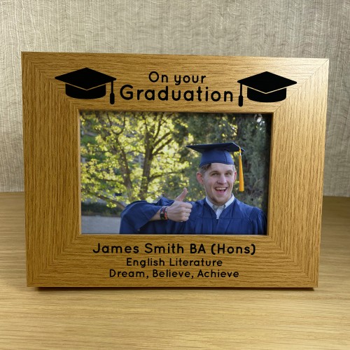 Graduation Gift For Daughter Son Personalised Photo Frame