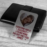 Personalised Soulmate Gift For Valentines Anniversary Metal Card