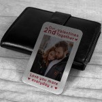 Personalised 1st 2nd 3rd 4th 5th Valentines Day Gift Photo Card