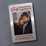 Personalised 1st 2nd 3rd 4th 5th Valentines Day Gift Photo Card