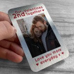 Personalised 1st 2nd 3rd 4th 5th Valentines Day Gift Photo Card