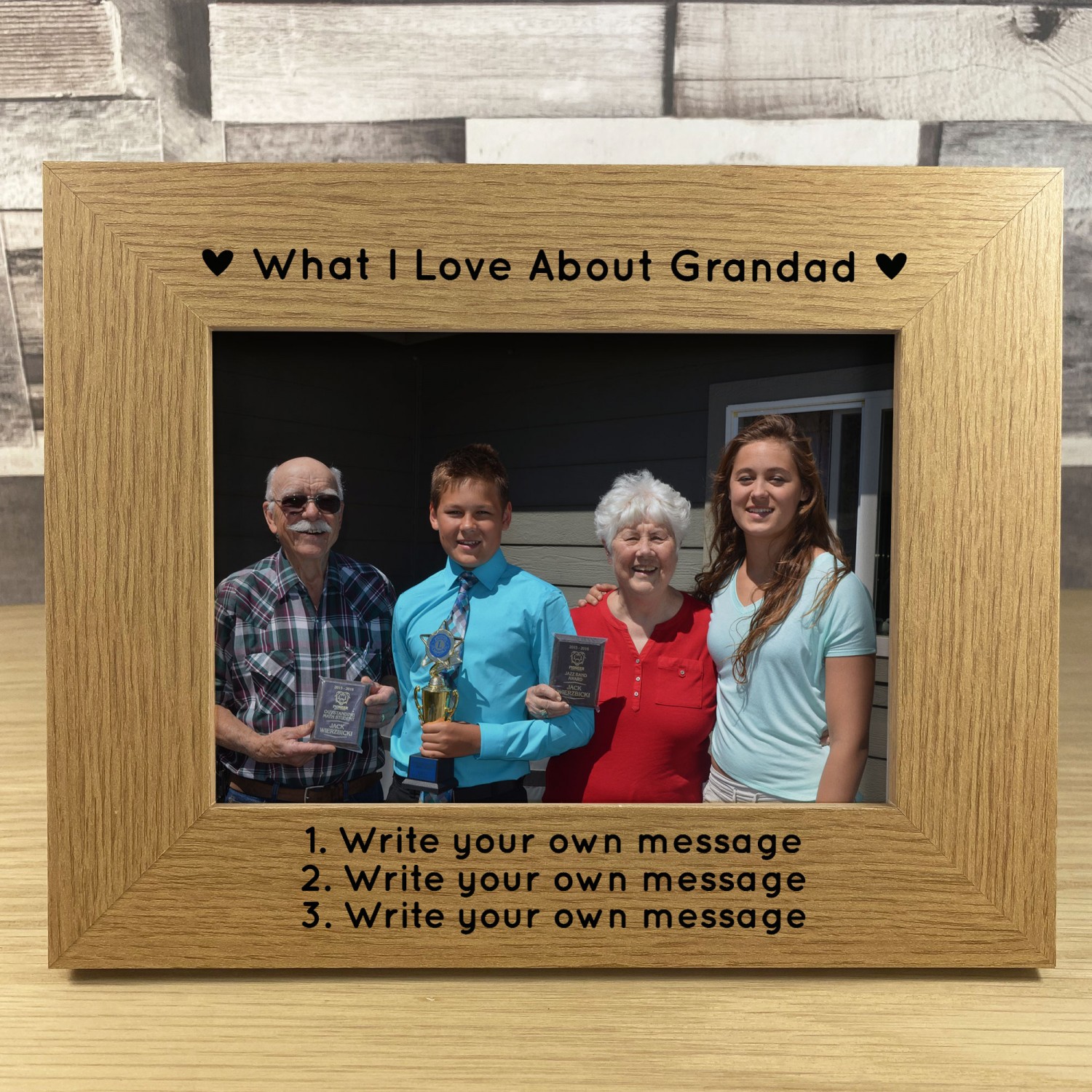 Grandad photo store frame