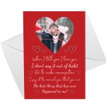 Special Valentines Day Card For Husband Wife Personalised Photo