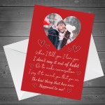 Special Valentines Day Card For Husband Wife Personalised Photo