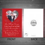 Special Valentines Day Card For Husband Wife Personalised Photo