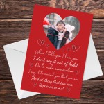 Special Valentines Day Card For Husband Wife Personalised Photo