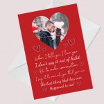 Special Valentines Day Card For Husband Wife Personalised Photo