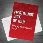 Funny Valentines Day Rude Card For Him Her Novelty Cards